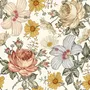 Kids Peony and Daisy Floral Wallpaper Mural
