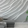 Nordic Style White Stripe Wallpaper Mural