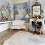 Art Painting Colorful Landscape with Heron Birds Wallpaper Mural