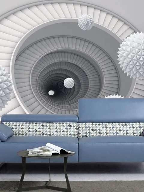 Abstract Fractal with Staircase Wallpaper Mural