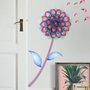 Aquarelle colorée Dahlia fleurs Stickers muraux Sticker