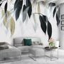 Dark Vintage Leaves Wallpaper Mural