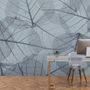 Monochrome Leaf Pattern Wallpaper Mural