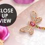 Pink Jewellery Lily Floral Wallpaper Mural