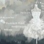 Aquarell Brautkleid Fototapete