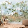 Jurassic World Watercolor Dinosaur for Kids Prehistoric Animals Wallpaper Mural