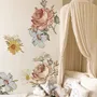 Wandtattoo Kinderzimmer Weiche Vintage Pfingstrose Blumen