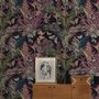 Papier peint oiseaux tropicaux branche papillons