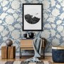 Drawing Peony Floral Art Wallpaper Mural