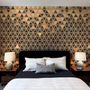 Geometric Triangle Shape Wood Texture Effect Wall Mural 