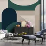 Geometric Abstract Shape Art Deco Wallpaper Mural