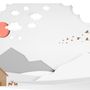 Kids White Gray Mountain Landscape Wallpaper Mural