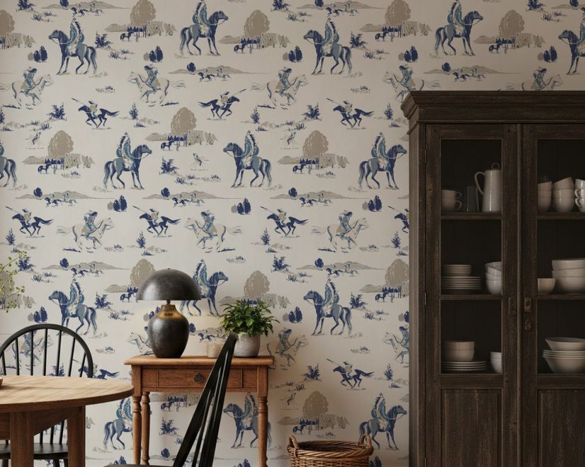 Retro Western Cowboys Wallpaper Mural