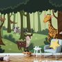 Fototapete Cartoon-Tiere im Wald