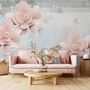 Elegant Rose Floral Wallpaper Mural