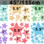 Colorful Watercolor Little Stars Wall Decal Sticker