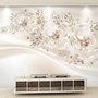 Nordic Daisy Floral Wallpaper Mural