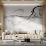 Dark Smoke with Marble Pattern Wallpaper Mural