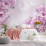 Drawn Pink Peony Floral Wallpaper Mural