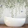 Green Hanging Leaves with Colorful Birds Wallpaper Mural