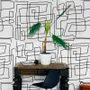 Minimalist Geometric Line Wallpaper Mural