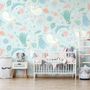 Pastel Underwater Adventure Sea Life Wallpaper Mural
