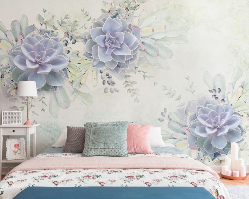 Elegant Petal Floral Wallpaper Mural
