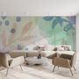 Watercolor Abstract Flowers Wallpaper Mural