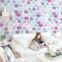 Colorful Mermaid Pattern Wallpaper Mural