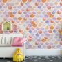 Colorful Mermaid Pattern Wallpaper Mural