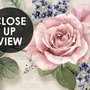 Vintage Pastellrosa Blumen Fototapete