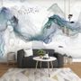 Abstract Colorful Smoke with Tree Wallpaper Mural