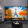 Oil Painting Eiffel Tower Landscape Wallpaper Mural