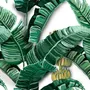 Watercolor Banana Leaf Pattern Wallpaper Mural
