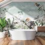 Vintage Historic Paradise Bird Art Wallpaper Mural