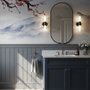Snowy Mountainscape with Cherry Blossom Wallpaper Mural