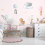 Cute Flying Animals with Funny Circus Wallpaper Mural