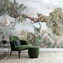 Leopards and Tropical Leaves Wallpaper Mural