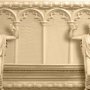 3D geprägte Optik Byzantinische Skulpturen Fototapete
