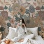 Bohemian Style Anemone Floral Bouquet Wallpaper Mural