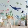 Kinder Unterwasser Tiere Wandtattoo