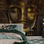 Buddhistische Kunst Gold Stil 3D Look Buddha Fototapete
