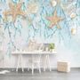 Undersea with Starfish Wallpaper Mural