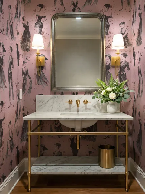 Modern Fashion Women Sketch Wallpaper Mural