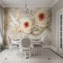 Soft Bloom Lace Bird Wallpaper Mural