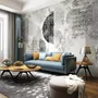 Geometric Pattern with Floral Wallpaper Mural