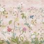 Papier peint panoramique floral Chinoiserie coloré