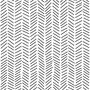 Modern Herringbone Line Black and White  Wallpaper Mural