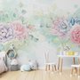 Watercolor Soft Floral Wallpaper Mural