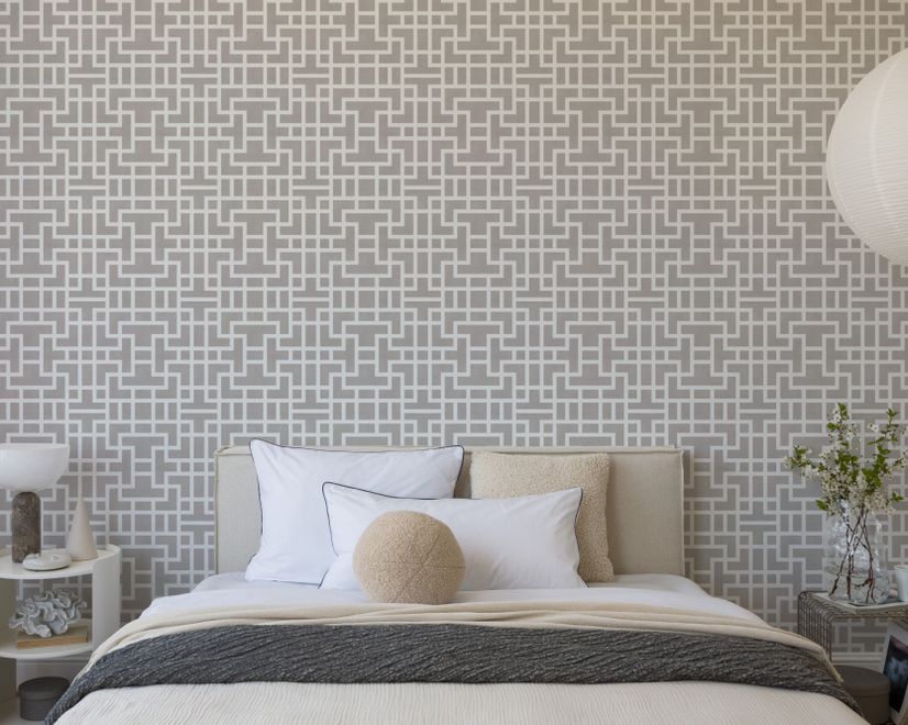 Modern Geometric Maze Wallpaper - STYLE 3